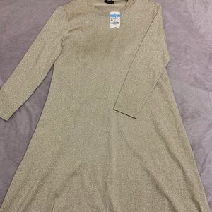 Crew neck swing dress